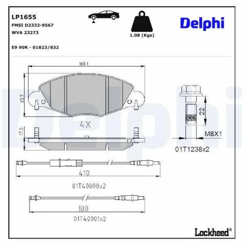 Remblokkenset, schijfrem
