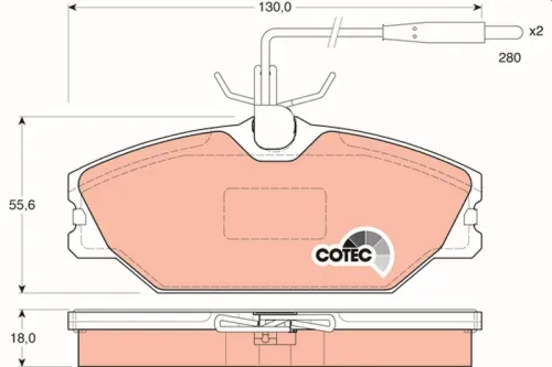 Remblokkenset, schijfrem