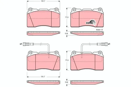 Remblokkenset, schijfrem