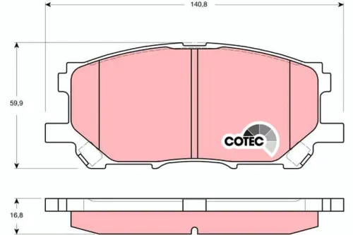 Remblokkenset, schijfrem