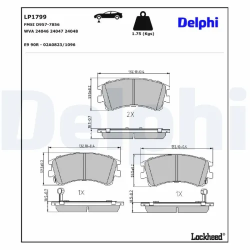 Remblokkenset, schijfrem