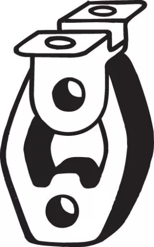 Houder, uitlaatsysteem