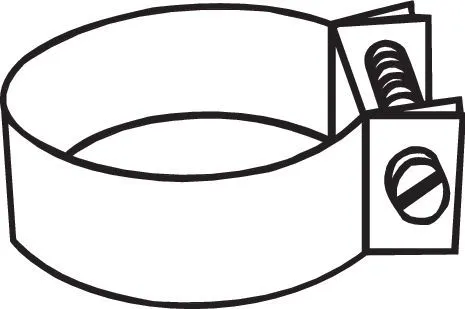 Klemstuk, uitlaatsysteem