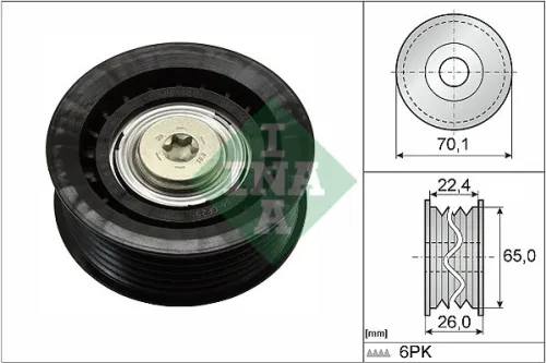 Geleide rol/omdraairol, Poly V-riem