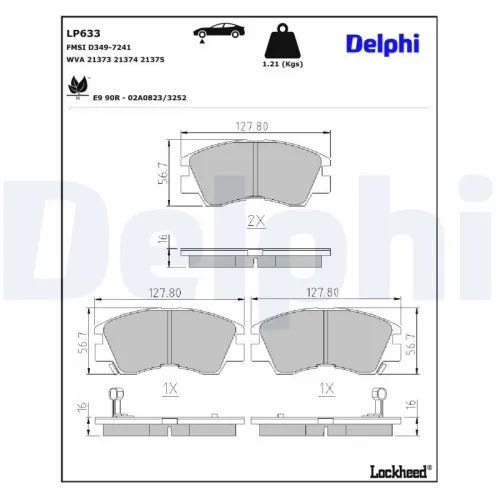 Remblokkenset, schijfrem