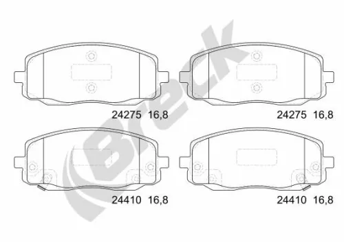 Remblokkenset, schijfrem