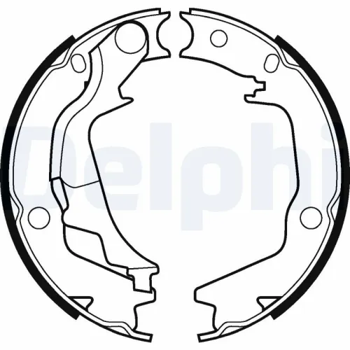 Remschoenset, parkeerrem