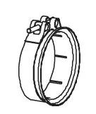 Klemstuk, uitlaatsysteem