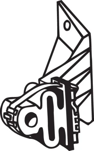 Houder, uitlaatsysteem