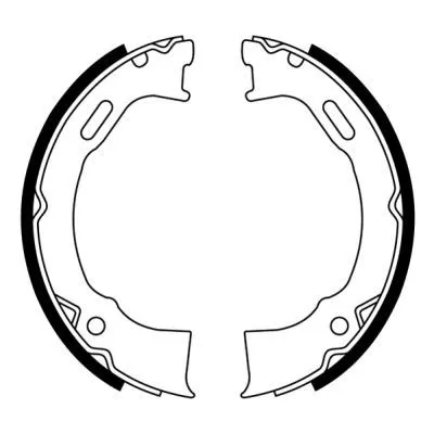 Remschoenset, parkeerrem