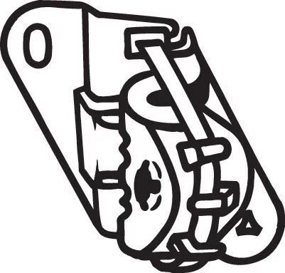 Houder, uitlaatsysteem