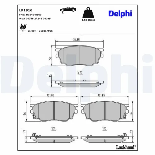 Remblokkenset, schijfrem