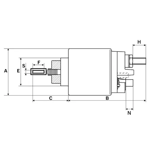 Magneetschakelaar, startmotor