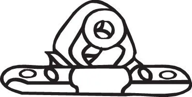 Houder, uitlaatsysteem