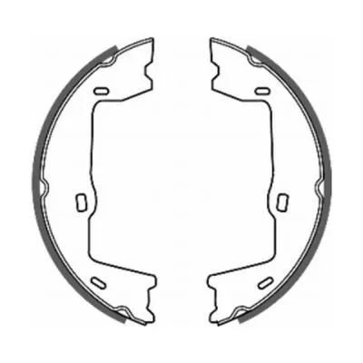 Remschoenset, parkeerrem