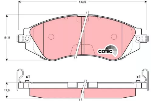 Remblokkenset, schijfrem