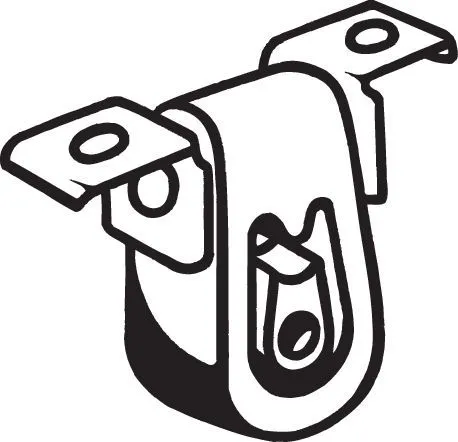 Houder, uitlaatsysteem