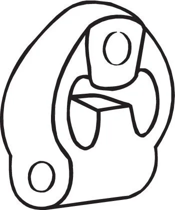 Houder, uitlaatsysteem