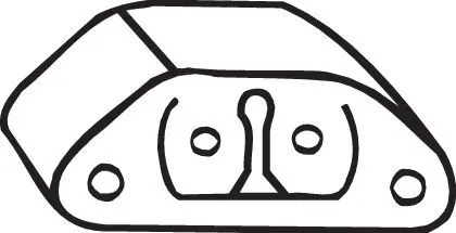 Houder, uitlaatsysteem