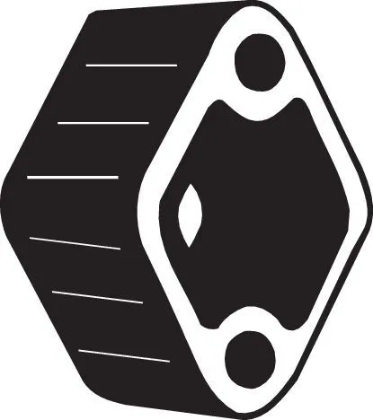 Houder, uitlaatsysteem