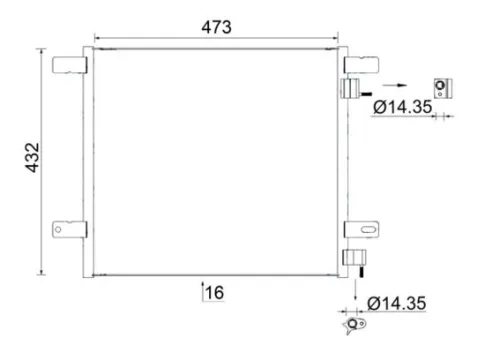 Condensor, airconditioning