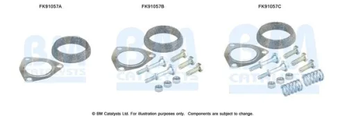 Montageset, katalysator