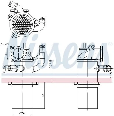 Koeler, uitlaatterugvoering