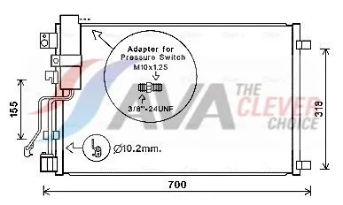 Condensor, airconditioning