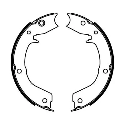 Remschoenset, parkeerrem