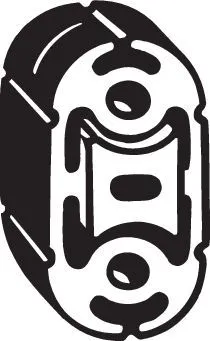 Houder, uitlaatsysteem