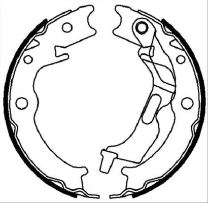 Remschoenset, parkeerrem