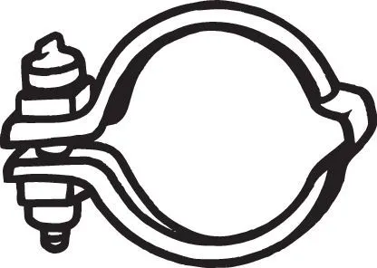 Klemstuk, uitlaatsysteem