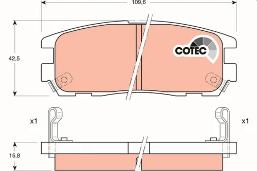 Remblokkenset, schijfrem