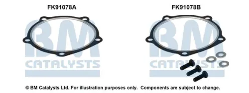 Montageset, katalysator