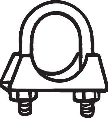 Klemstuk, uitlaatsysteem