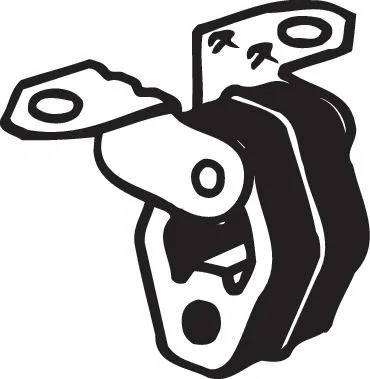 Houder, uitlaatsysteem