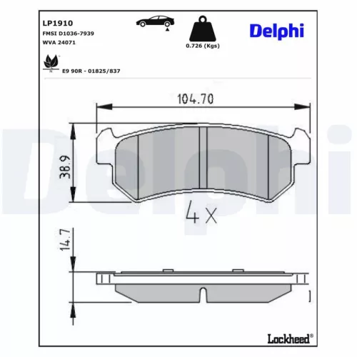 Remblokkenset, schijfrem