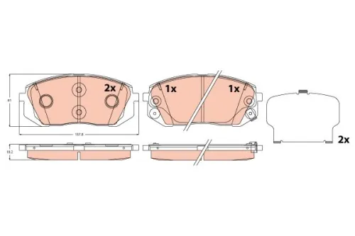 Remblokkenset, schijfrem
