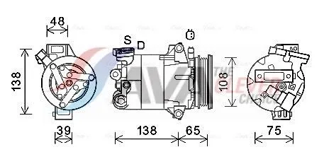 Compressor, airconditioning