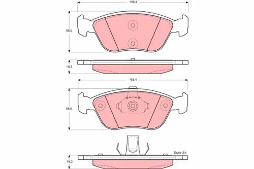 Remblokkenset, schijfrem