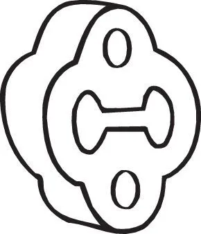 Houder, uitlaatsysteem