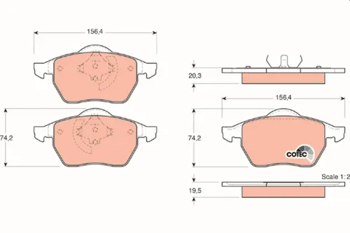 Remblokkenset, schijfrem