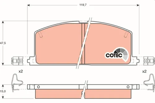Remblokkenset, schijfrem
