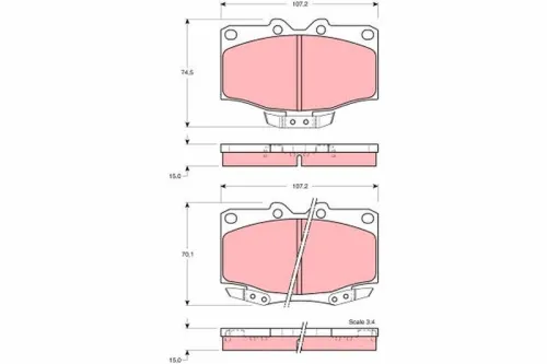 Remblokkenset, schijfrem