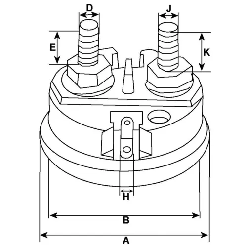 Magneetschakelaar, startmotor