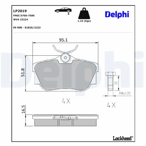 Remblokkenset, schijfrem