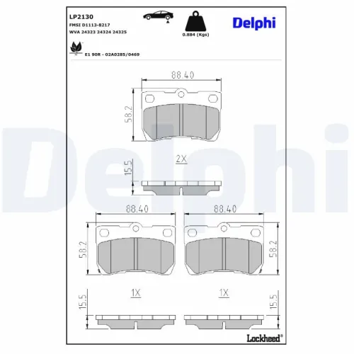 Remblokkenset, schijfrem