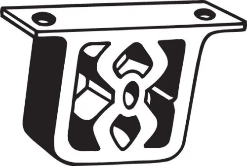 Houder, uitlaatsysteem