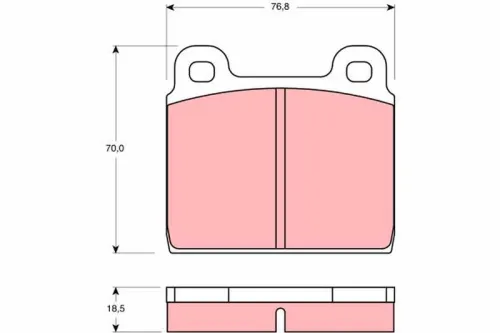 Remblokkenset, schijfrem