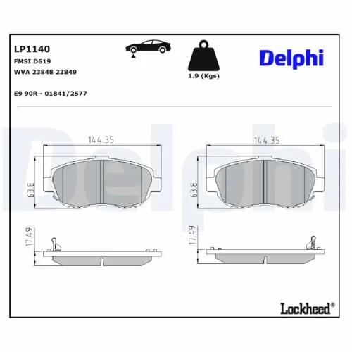 Remblokkenset, schijfrem